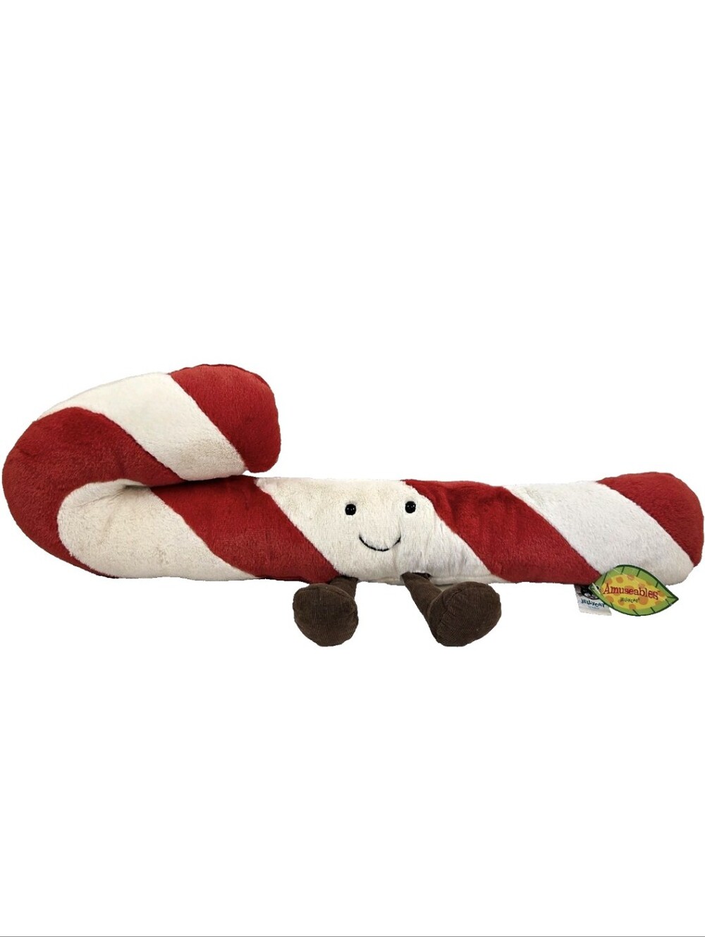 Jellycat A2CAN Large Amuseables Candy Cane 21" Christmas Plush Retired Tags